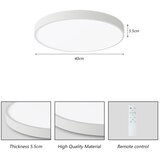  Brilagi-LED prigušiva svetiljka POOL SMART LED, 48 W, 230 V, 3000–6000 K, 40 cm, sa daljinskim upravljačem, bela | Eponuda.com