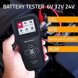 Qoltec 52489 Digital Battery Analyzer Tester 3-in-1 with LCD and multi-language 6V | 12V | 24V | 30Ah-200Ah | shoptok.hr