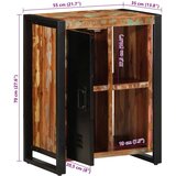 vidaXL Komoda večbarvna 55x35x70 cm trden predelan les | Shoptok.si