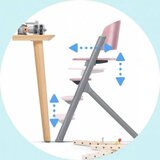 Kinderkraft hranilica LIVY, Aster pink 3u1 | shoptok.hr