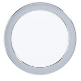 Eglo Fueva 5 ugradbena led, 10,5w, 1200lm, prečnik 166, ip44, bela/hrom/plastika | ePonuda.com