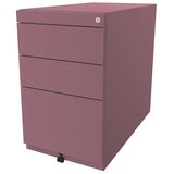 BISLEY Stacionarni predalnik Note™, 2 univerzalna predala, 1 predal za obešalne mape, brez pokrova, globina 775 mm, roza | Shoptok.si