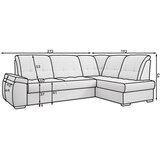 ELTAP Rjava žametna raztegljiva/s prostorom za shranjevanje kotna sedežna garnitura (levi kot/v obliki črke L) Sado – | Shoptok.si