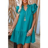 Fenzy Elegantna Mini Haljina S Volanima, Zelena | shoptok.hr