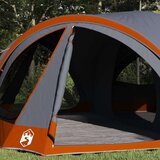  Obiteljski šator s krovom Siva i narančasta 460 x 430 x 214 cm | shoptok.hr