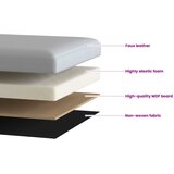  Sklopiva klupa za pohranu Bijela 180 kg 80 L 77 x 38 x 38 cm | shoptok.hr