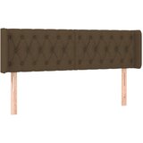  Uzglavlje s ušima tamnosmeđe 163x16x78/88 cm od tkanine | shoptok.hr