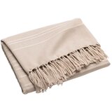 douceur d'intérieur Bež pamučan prekrivač 180x220 cm Lilia – Cijene