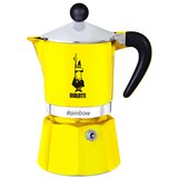 Bialetti Espresso kuhalnik Rainbow "3 skodelice" - Rumena Cene