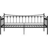  Okvir za krevet na razvlačenje crni metalni 90 x 200 cm | shoptok.hr