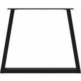 Noge za blagovaonski stol V-oblik 3 kom Crne 70 x (72-73,3) cm Čelik | shoptok.hr