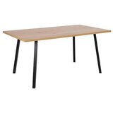 MID.YOU JEDILNA MIZA, črna, barve hrasta | Shoptok.si