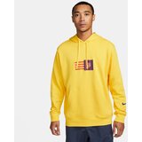 Nike fcb m nsw club hoodie po ft, muški duks za fudbal, žuta DX4755