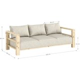 Karup Svetlo siva sedežna garnitura 225 cm Bare – | Shoptok.si