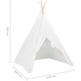 The Living Store Dječji šator tipi od breskvine kore bijeli 120 x 120 x 150 cm | shoptok.hr