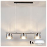  Brilagi - LED Luster na sajli AURA LUX 3xGX53/30W/230V crna/zadimljena | Eponuda.com