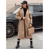 DStreet Płaszcz damski oversize CAMELLYN długi kamelowy | shoptok.hr