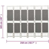  Paravan 6-delni siv 210x165 cm blago, (5000156055) | Shoptok.si