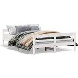 Furnova Posteljni okvir brez vzmetnice bel 140x200 cm trdna borovina, (21937782) | Shoptok.si