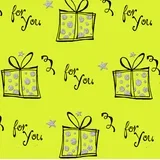 Eco Party - Ukrasni papir tabak - Eco Party, Bio Glitter, Present for You Silver on Yellow