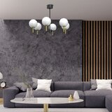  Luster na šipci AWINION 6xE27/15W/230V beli/zlatni/crni | Eponuda.com