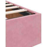  Konstrukcija postelje z vzmetnico Roza 90 x 200 cm Žamet | Shoptok.si