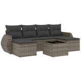 7-dijelni set vrtnih sofa sivi od poliratana | shoptok.hr