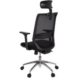 MID.YOU VRTLJIVI STOL umetna masa, tekstil črna | Shoptok.si