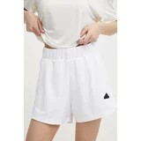 Adidas Kratke hlače Z.N.E ženske, bela barva, IN9481