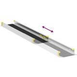  Rampa za invalidska kolica 2 pcs Crna 152 x 19 x 5 5 cm | shoptok.hr