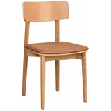 Rowico Jedilni stoli v kompletu 2 ks iz umetnega usnja v konjak rjavi barvi/v naravni barvi Wolcott –