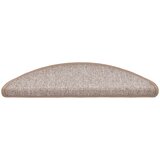  Prostirke za stepenice 20 kom 56x17x3 cm svijetlosmeđe poluokrugle | Shoptok.si