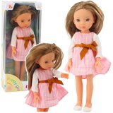  Lutka za igru u ružičastoj prugastoj haljini - 32 cm | Shoptok.si