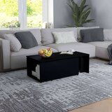  Stolić za kavu crni 150 x 50 x 35 cm od iverice | shoptok.hr