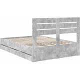  Krevetna konstrukcija s ladicama Betonski sivi 160 x 200 cm Siva 206 x 163 x 100 cm | Shoptok.si