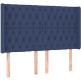  box spring s madracem LED plavi 140x200 cm od tkanine | shoptok.hr
