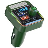 INF Avtomobilski Bluetooth FM oddajnik Bluetooth V5.0 Green, (21547856) u