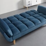 Bessagi Home Zofa S Posteljno Funkcijo Cora, Modra, Žamet | Shoptok.si