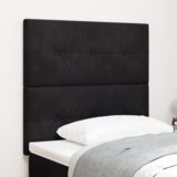  LED Uzglavlje Crno 90 cm Baršun | shoptok.hr