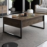 Hanah home Luxe - Walnut, Black WalnutBlack Coffee Table | ePonuda.com