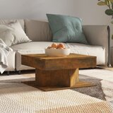 vidaXL Klubska mizica dimljeni hrast 57x57x30 cm konstruiran les Cene