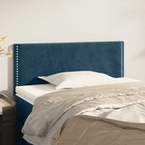 Uzglavlje tamnoplavo 100x5x78/88 cm baršunasto | shoptok.hr