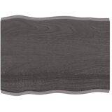 vidaXL Stolna ploča tamnosiva 80x60x4 cm obrađena masivna hrastovina Cijene
