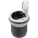 Vgradna vtičnica 1 X ŠUKO in 1 X USB z 1,9m kablom siva polnilec mini, (21227080)
