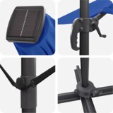  Cantilever Roma Sjenilo s LED lampama u azurno plavoj boji – 286 x 285 x 270 cm aluminijski. | shoptok.hr