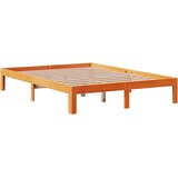 vidaXL Krevet s regalom za knjige bez madraca 120 x 200 cm od borovine | shoptok.hr