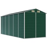  Vrtno spremište zeleno 191 x 470 x 198 cm od pocinčanog čelika | shoptok.hr