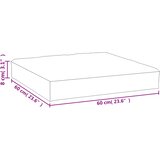  Jastuk za palete plavo-bijeli prugasti 60x60x8 cm od tkanine | shoptok.hr