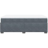  Krevet box spring s madracem tamnosivi 120 x 190 cm baršun | shoptok.hr