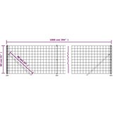  Ograda od žičane mreže s prirubnicom zelena 0 8 x 10 m | shoptok.hr